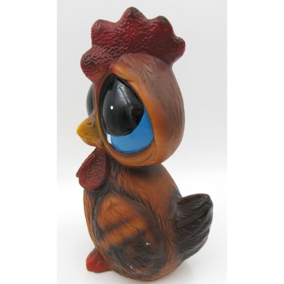 Vintage Enesco Japan Sad Eyed Chicken 11" Coin Bank + Original Stopper - Picture 2 of 5